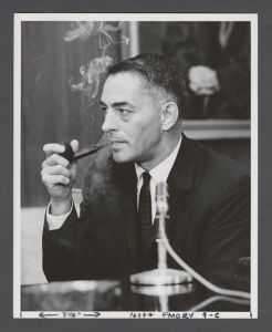 Administrators - Emory President Sanford Atwood speaking at a meeting