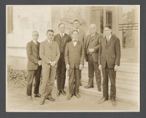 Law School - Law school students and faculty on steps