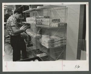 Cox Hall - Bread delivery to the kitchen