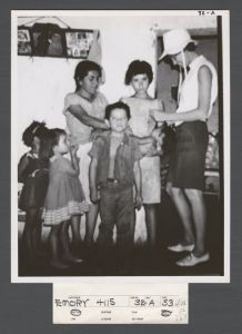School of Nursing - Student nurse Glenn Ann Blakemore working with a family
