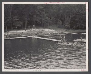 Faculty Camp - Swimming at the lake