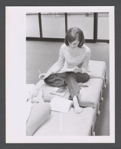 Library Special Collections - Student reading in the library