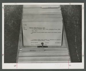 Library - Card catalog