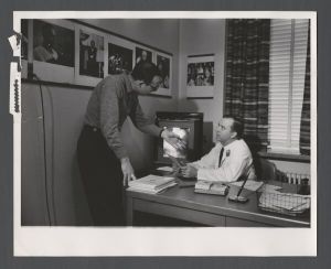 Faculty and staff, groups - Two men looking at x-rays