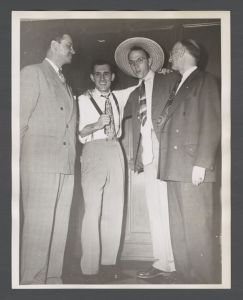 Fraternities, Sigma Delta Chi - Georgia governor Herman Talmadge, Claude Stilton, George Gray, and Tom Linder