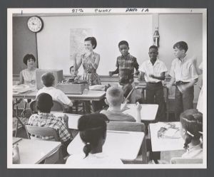 Students, groups, 1960s - Young children in classroom