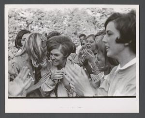 Inter-fraternity and sorority activities - Students at sorority competitions during the Alpha Epislon Pi Follies
