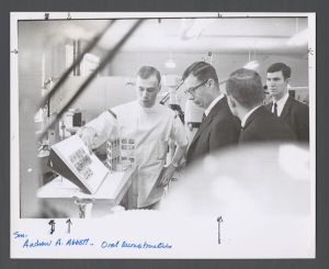 School of Dentistry, 1960s - Andrew Abbott presenting "Oral Reconstruction"