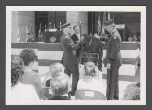 School of Medicine - Plaque unveiling at the dedication of Moncrief Army Hospital at Fort Jackson, South Carolina