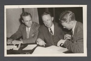 Identified Speakers and Entertainers - A. G. Cleveland, William B. Hartsfield, and Barter Jones