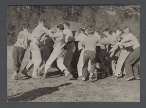 Pushball - Students wrestle during pushball game