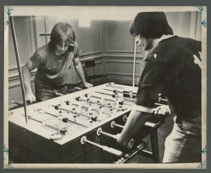 Alumni Memorial University Center - Students playing foosball