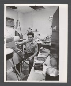Students, groups, 1970s - Horace Malcom, physics student