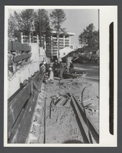 Campus construction, 1940s-1960s - Fishburne parking lot