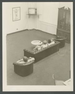 Alumni Memorial University Center - Students watching television