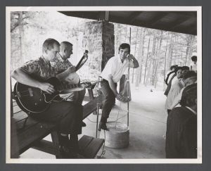 Students, groups, 1970s - Band performs for students
