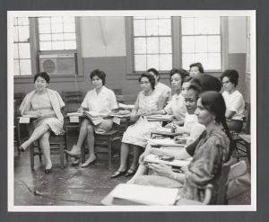 School of Nursing - International student nurses in class