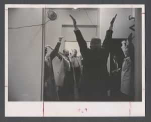 Emory television's first broadcast, 1957 - Doctors doing yoga before appearing on screen