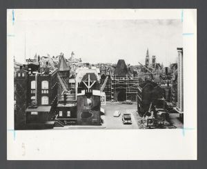 Library - Model of Nuremberg's reconstruction in 1955 after the Second World War in a 1986 exhibit at the Schatten Gallery in the Robert W. Woodruff Library