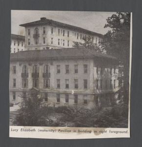 School of Medicine - Exterior view of the Lucy Elizabeth Pavilion maternity building, part of Emory University Hospital
