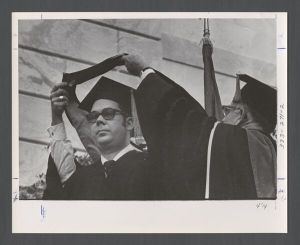 Students, groups, 1970s - Hooding ceremony