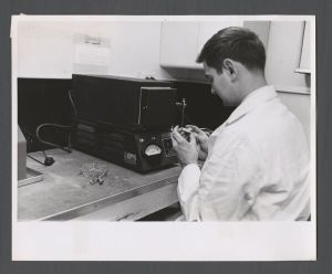 School of Medicine - Man using medical equipment