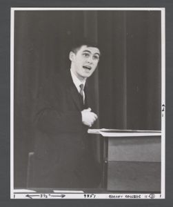 Debate Team - Mike Naylor, a Georgetown University student, debating against Dartmouth