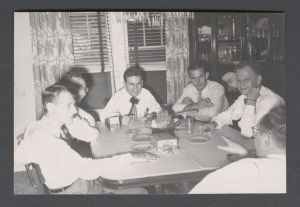 School of Dentistry, 1950s - Students sitting around a table