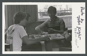 Residence halls - Students playing board game