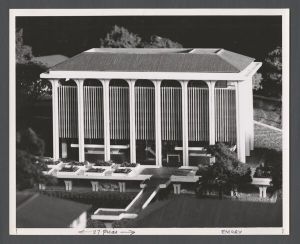 Library Special Collections - Model of Woodruff library