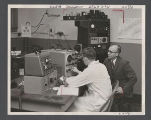 Science on Campus - Physics student using lab equipment