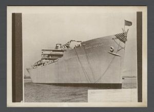 Launch of Emory Victory, 1945 - Emory Victory ship