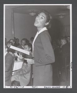 Students, individuals - Marsha Houston reads ???Elizabeth Umpstead??? by Carl Sandburg at an Emory banquet