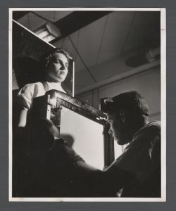 School of Medicine - Fluoroscopist examines patient's stomach