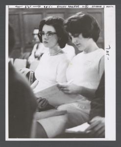 Debate Team - Two high school students preparing for debate