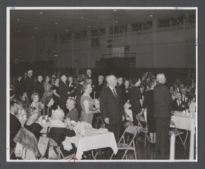 Faculty and staff, groups - Emeritus faculty and family at banquet