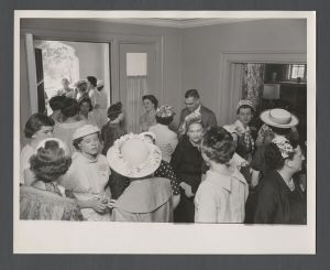 Administrators - Emory President Sidney Walter Martin among a group of women