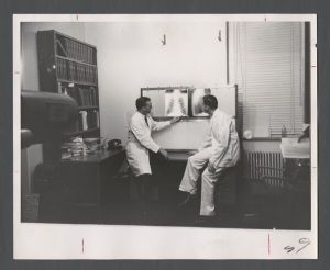 School of Medicine - Donald Rooney looks at X-ray