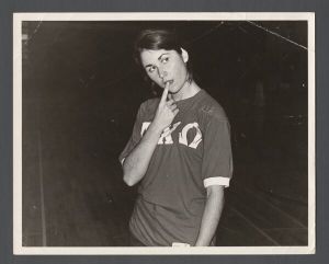 Emory Miscellany - Female student wearing sorority shirt