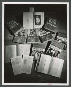 Library - Various language editions of "Gone with the Wind" by Margaret Mitchell