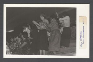 Inter-fraternity and sorority activities - Female students at Rush convention