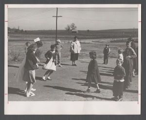 Department of Physical Medicine, 1940s-1950s - Children playing outside