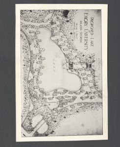 Campus transportation - Architectural drawing of proposed Emory lake