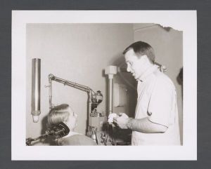 School of Dentistry - Dr. Jim Kincaid working with patient