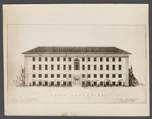 Miscellaneous buildings, 1960-1980 - Architectural drawing of Chemistry building