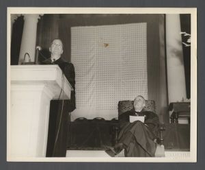 Identified Speakers and Entertainers - Chancellor William P. Tolley of Syracuse University, commencement speaker