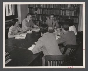Library Special Collections - Students taking notes