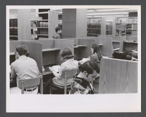 Library Special Collections - Students studying in library