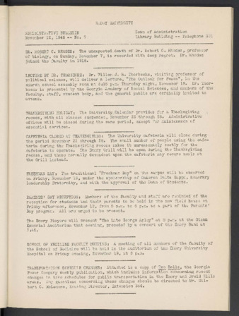 Administrative Bulletin, 1948-11-12