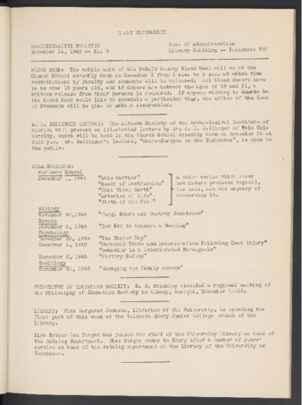 Administrative Bulletin, 1948-11-24